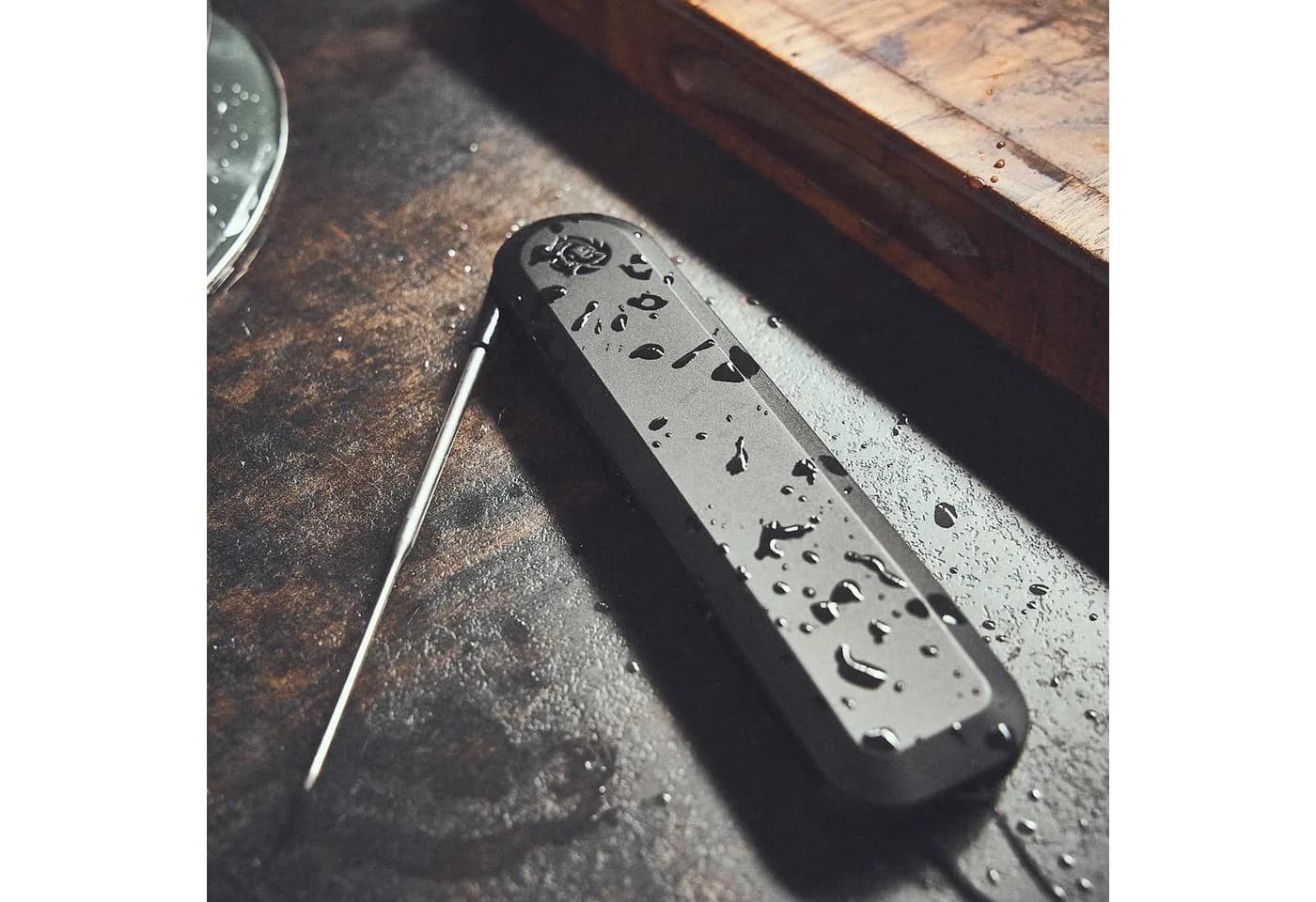 BURNHARD® Grillthermometer Einstich-Thermometer klappbar schwarz - Bild 5