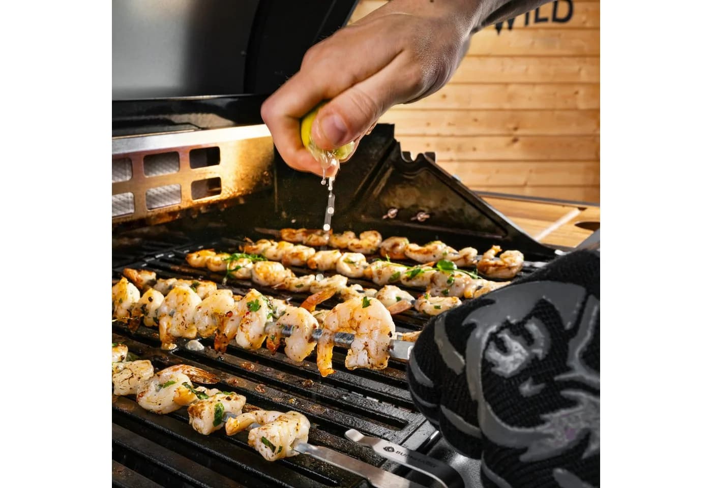 BURNHARD® Drehspieß-Rondell aus Edelstahl mit 6 XL-Spießen - Bild 3