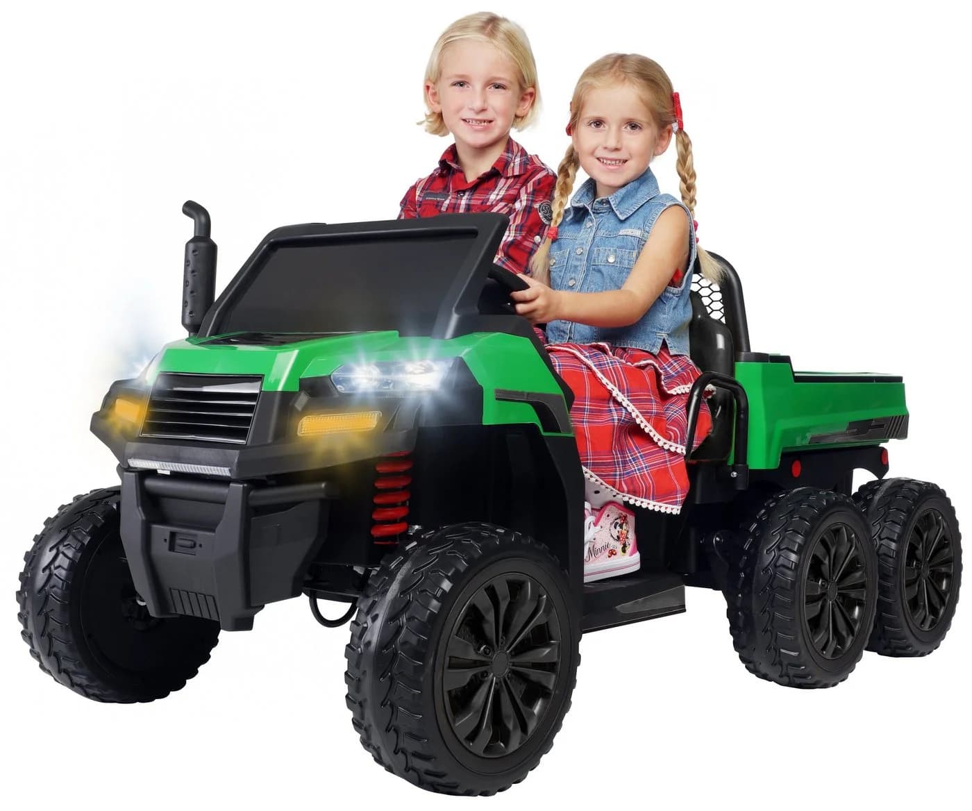 Actionbikes Motors Elektro-Kinderauto A730 UTV Grün/Gelb mit Kippmulde - Bild 2