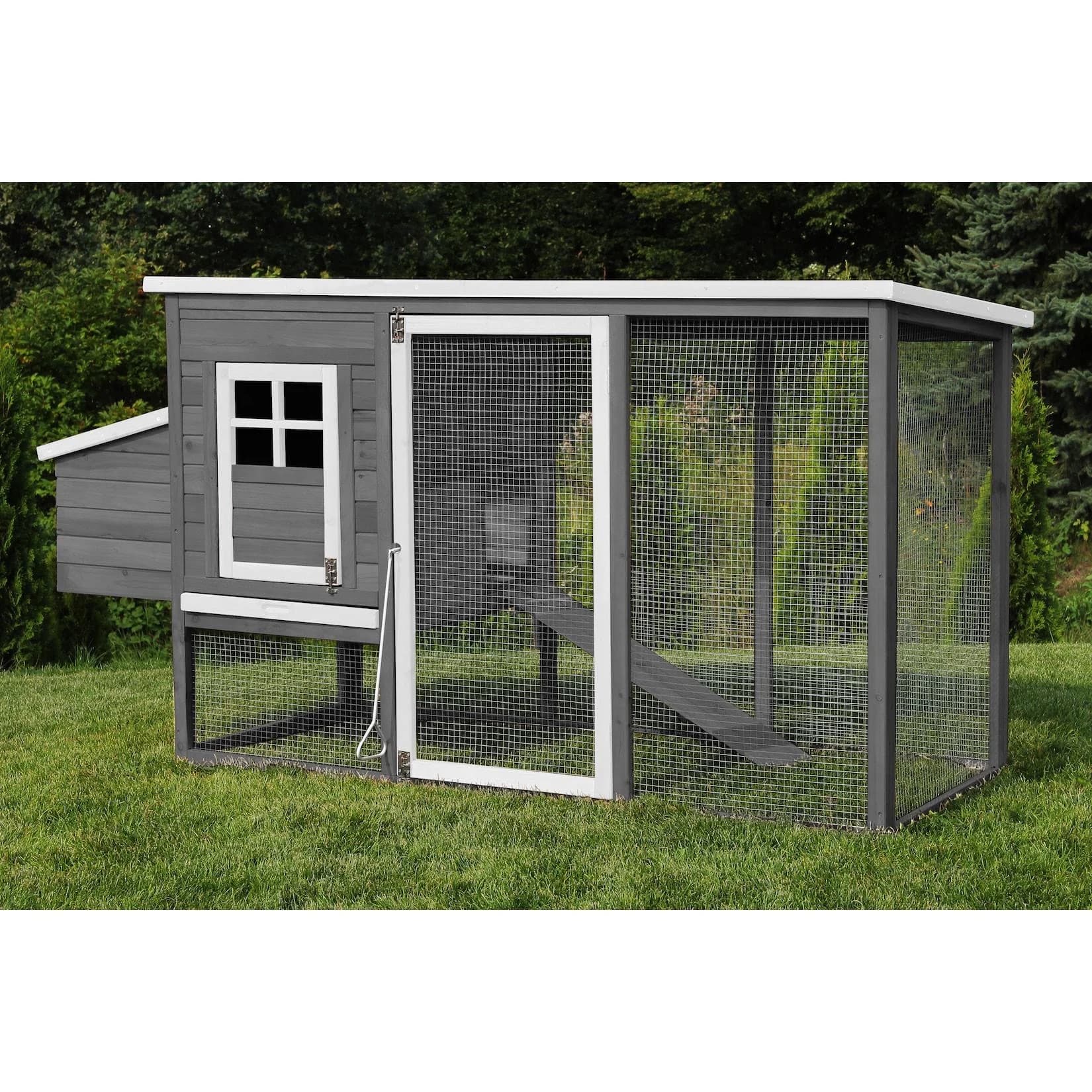 MyAnimal Hühnerstall MH-04 Grau mit Eiablage