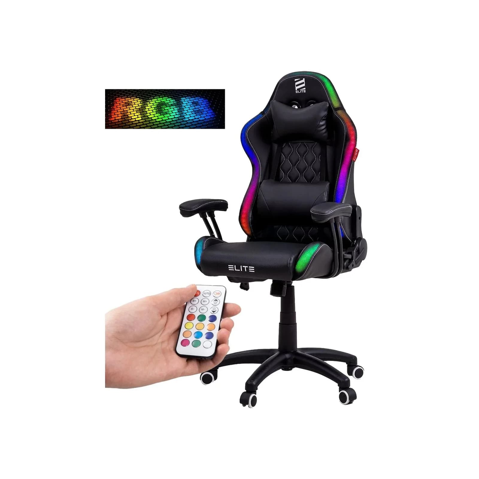 ELITE Gaming-Stuhl für Kinder PULSE Ergonomisch RGB