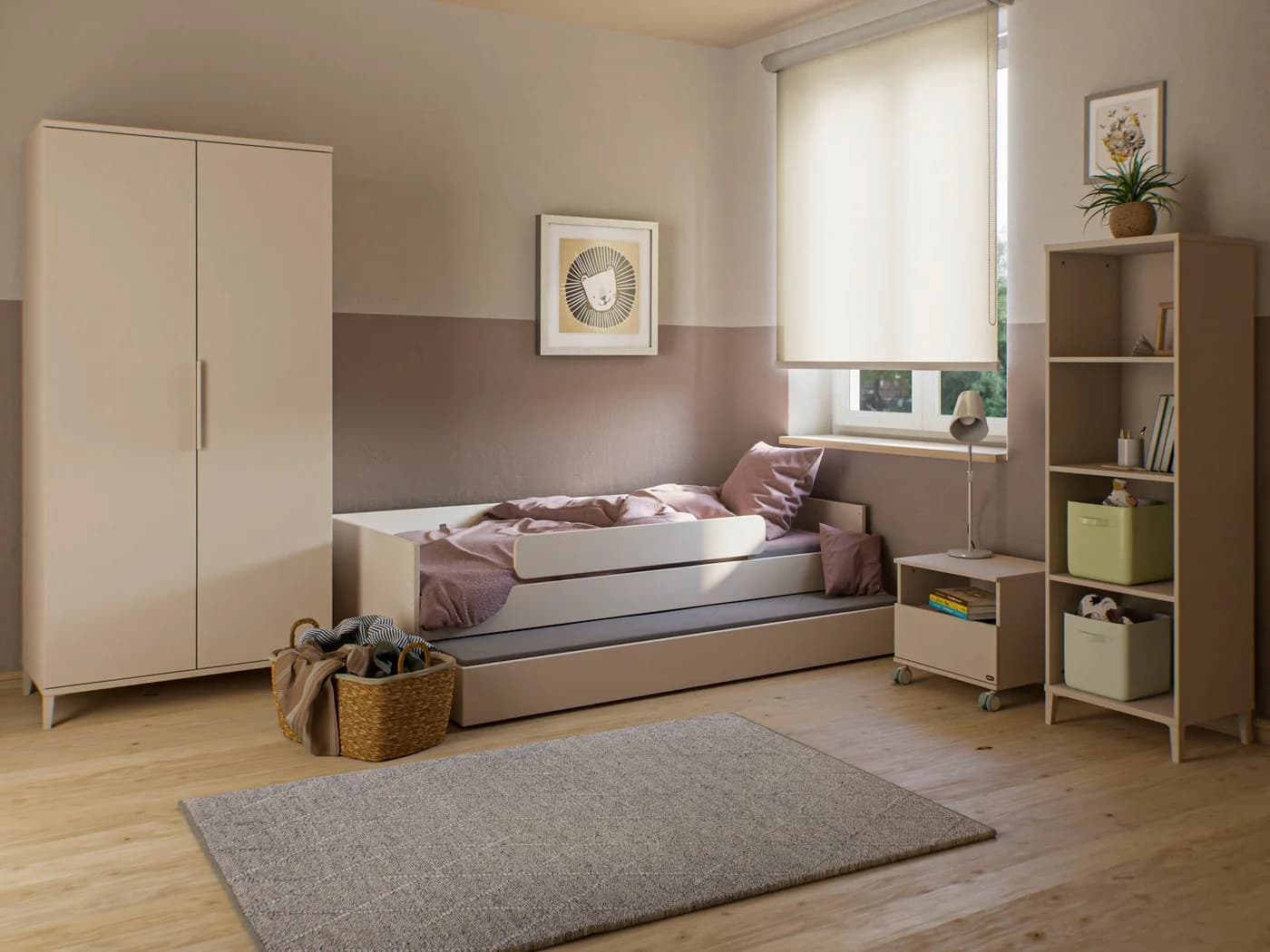 Standregal YUNY by PAIDI SISTER LOU 4 Fächer Beige