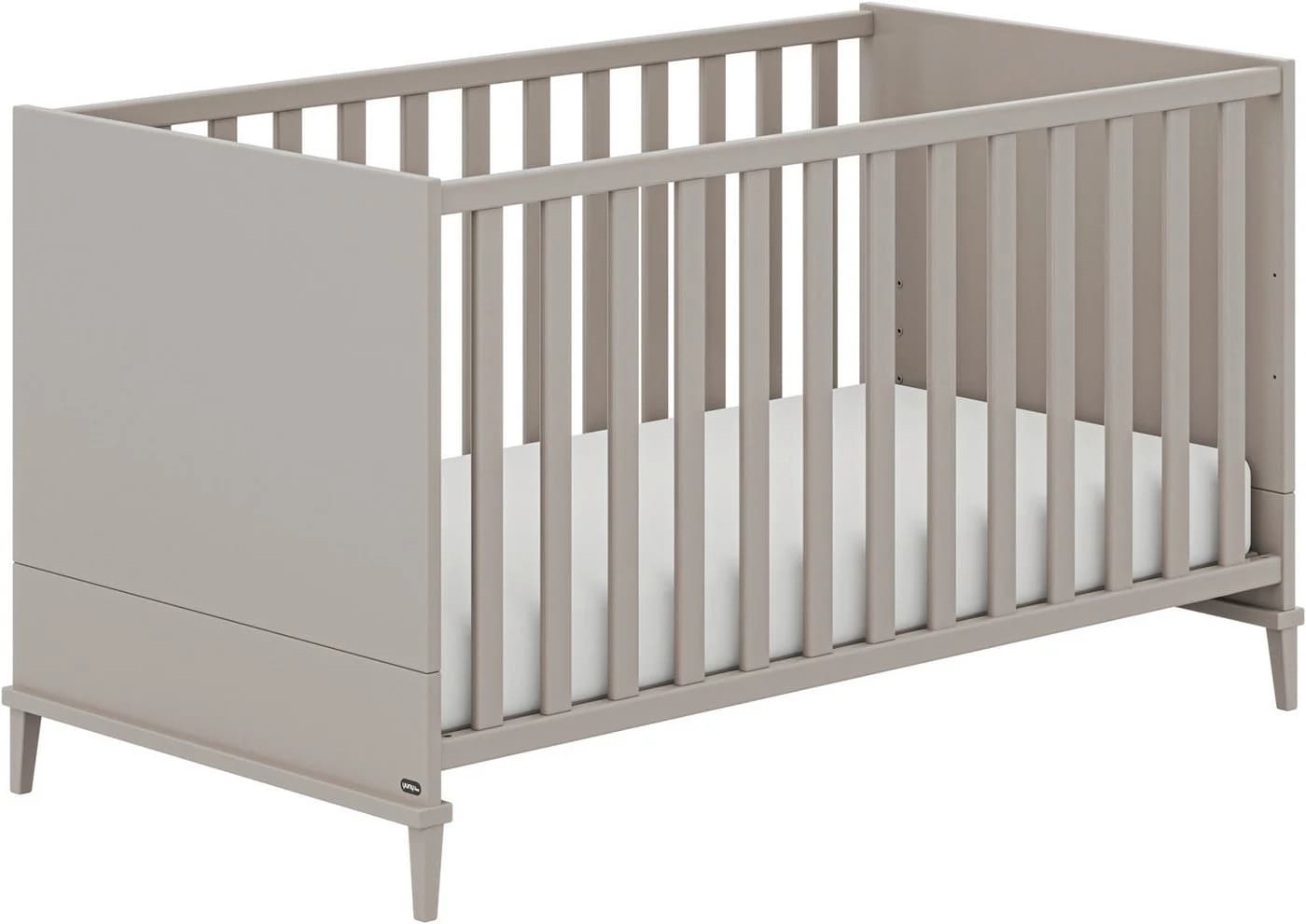 Babybett YUNY BY PAIDI "BROTHER STU in Taupe" Grau Massivholz - Bild 2