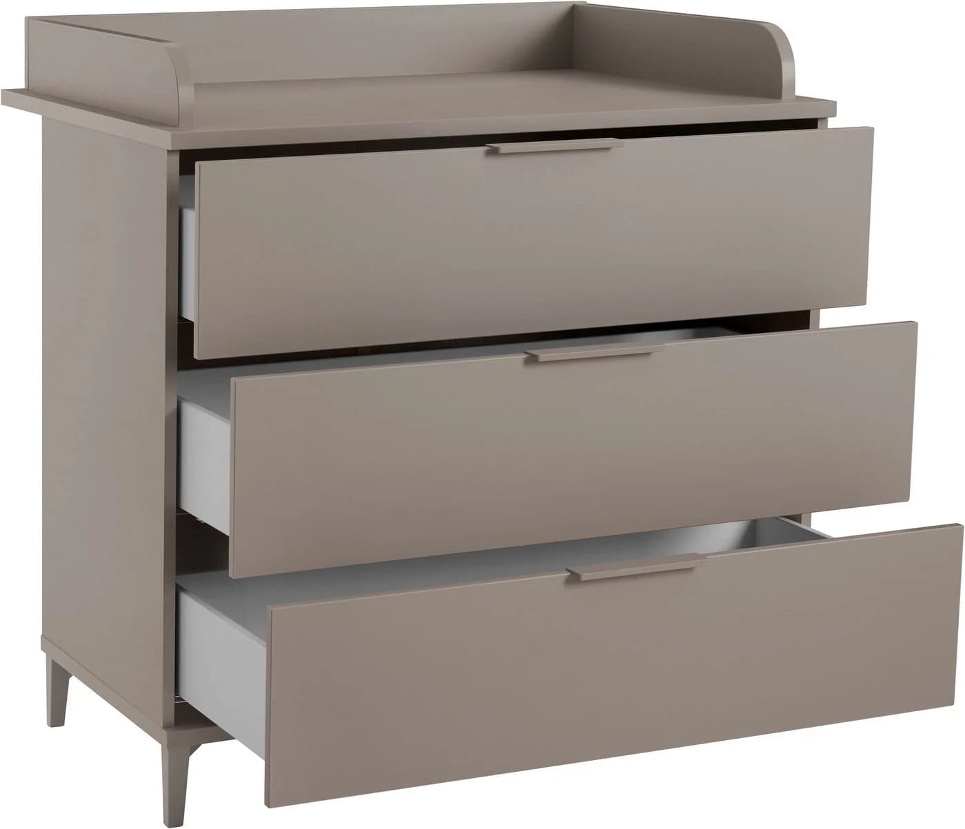 YUNY by PAIDI Wickelkommode BROTHER STU mit abnehmbarem Aufsatz und 3 Schubladen, Kommode in Taupe, 95 cm Breite, geprüfte Sicherheit, Soft-Close - Bild 3