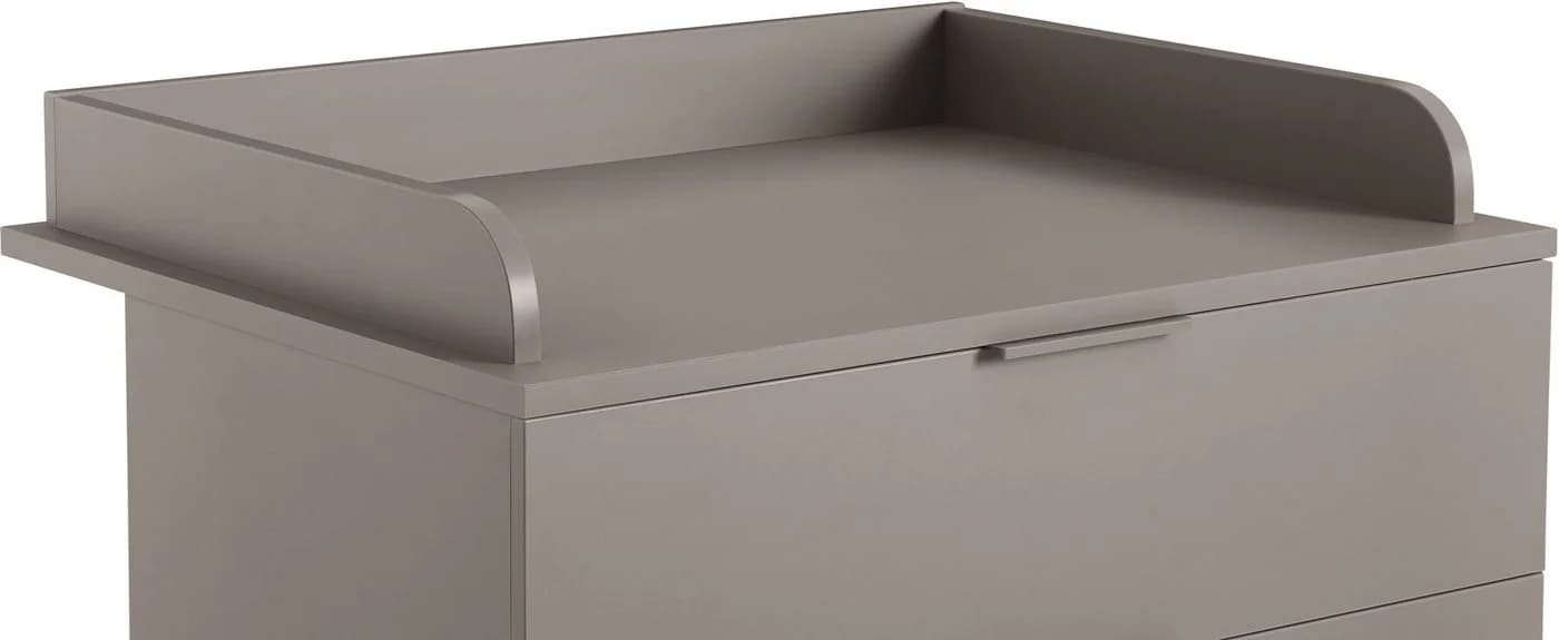 YUNY by PAIDI Wickelkommode BROTHER STU mit abnehmbarem Aufsatz und 3 Schubladen, Kommode in Taupe, 95 cm Breite, geprüfte Sicherheit, Soft-Close - Bild 4