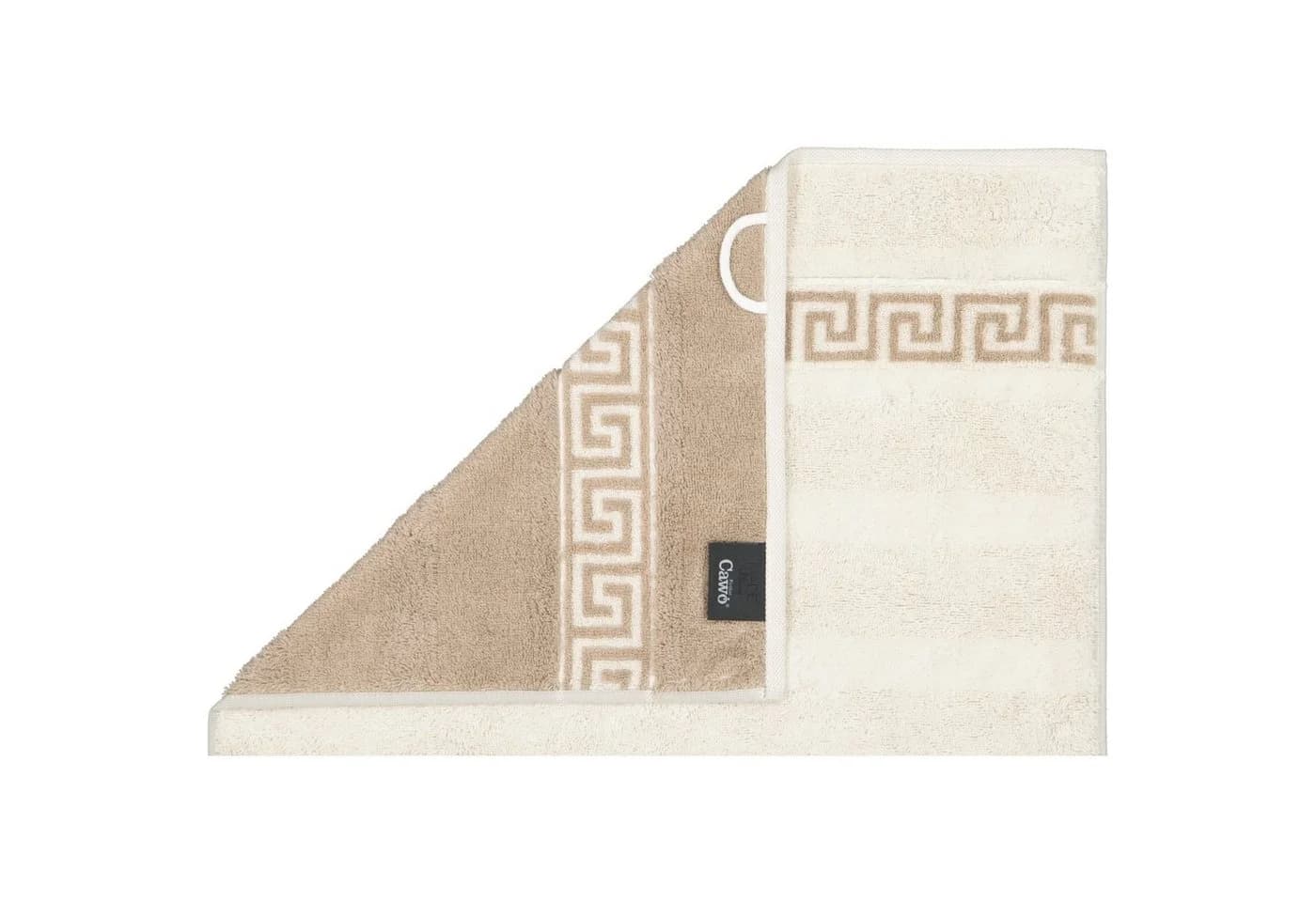 Cawö Handtuch Noblesse Duo Wendetuch 100% Baumwolle Beige - Bild 4