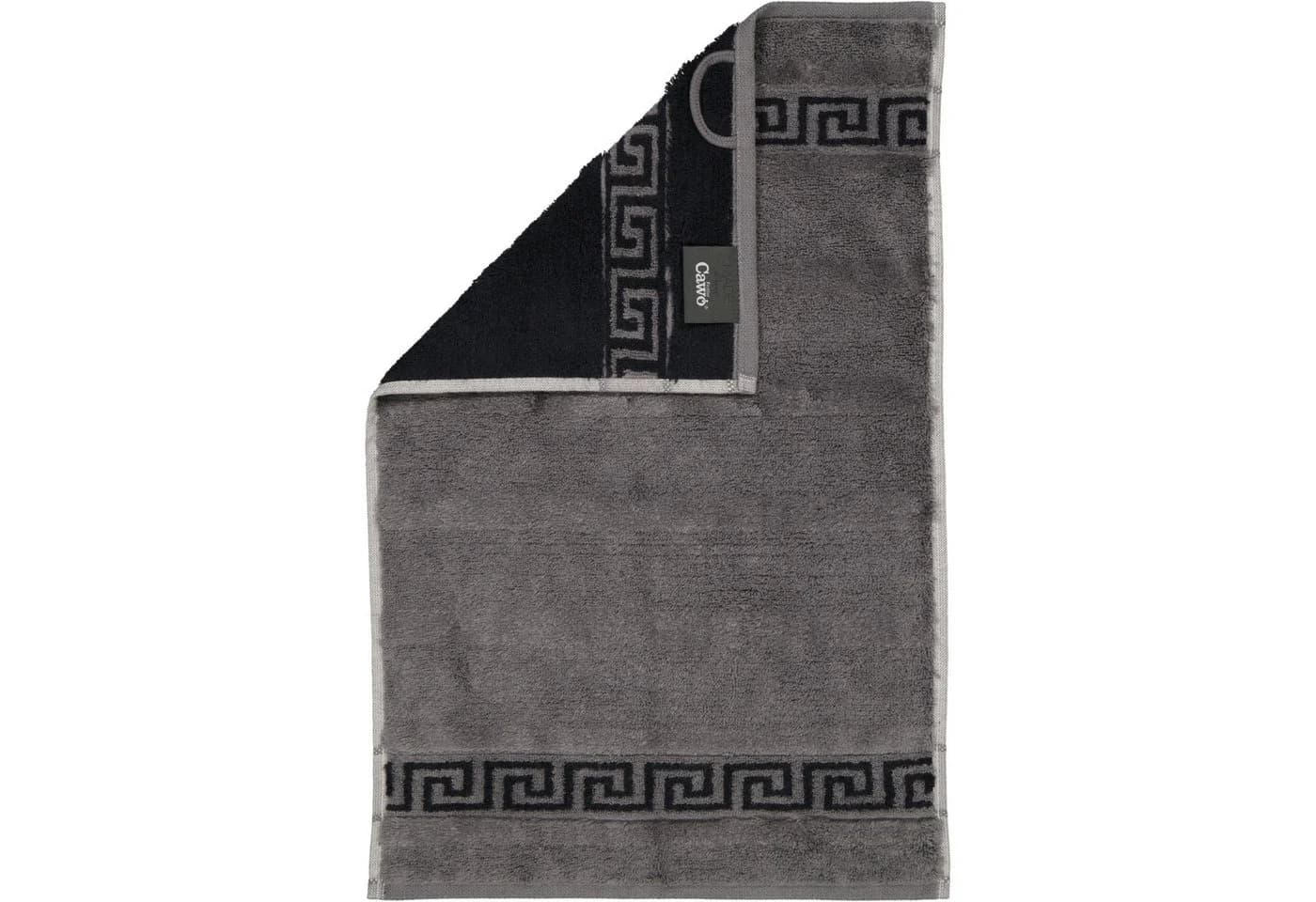 Cawö Handtuch Noblesse Duo 1003 Grau 100% Baumwolle Wendetuch - Bild 2