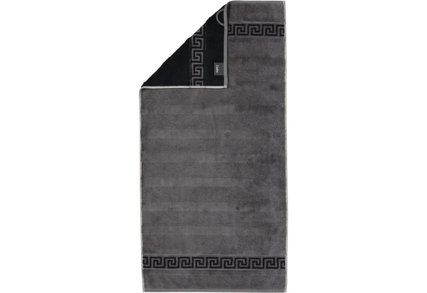 Cawö Handtuch Noblesse Duo 1003 Grau 100% Baumwolle Wendetuch - Bild 5