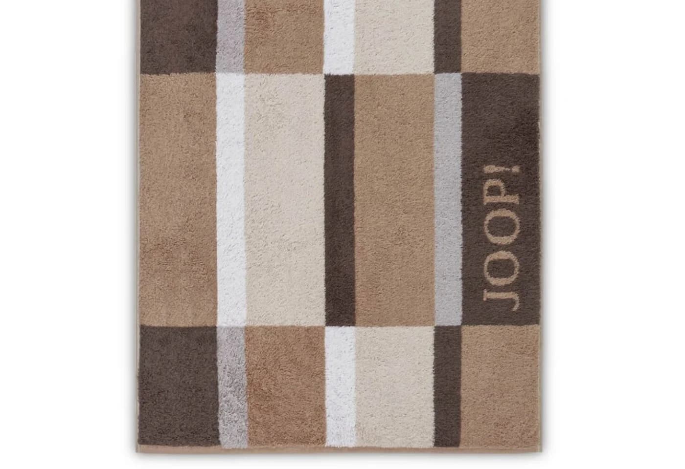 JOOP! Handtuch Shades Sand 1688 33 Walkfrottier Wendeoptik Logo - Bild 3