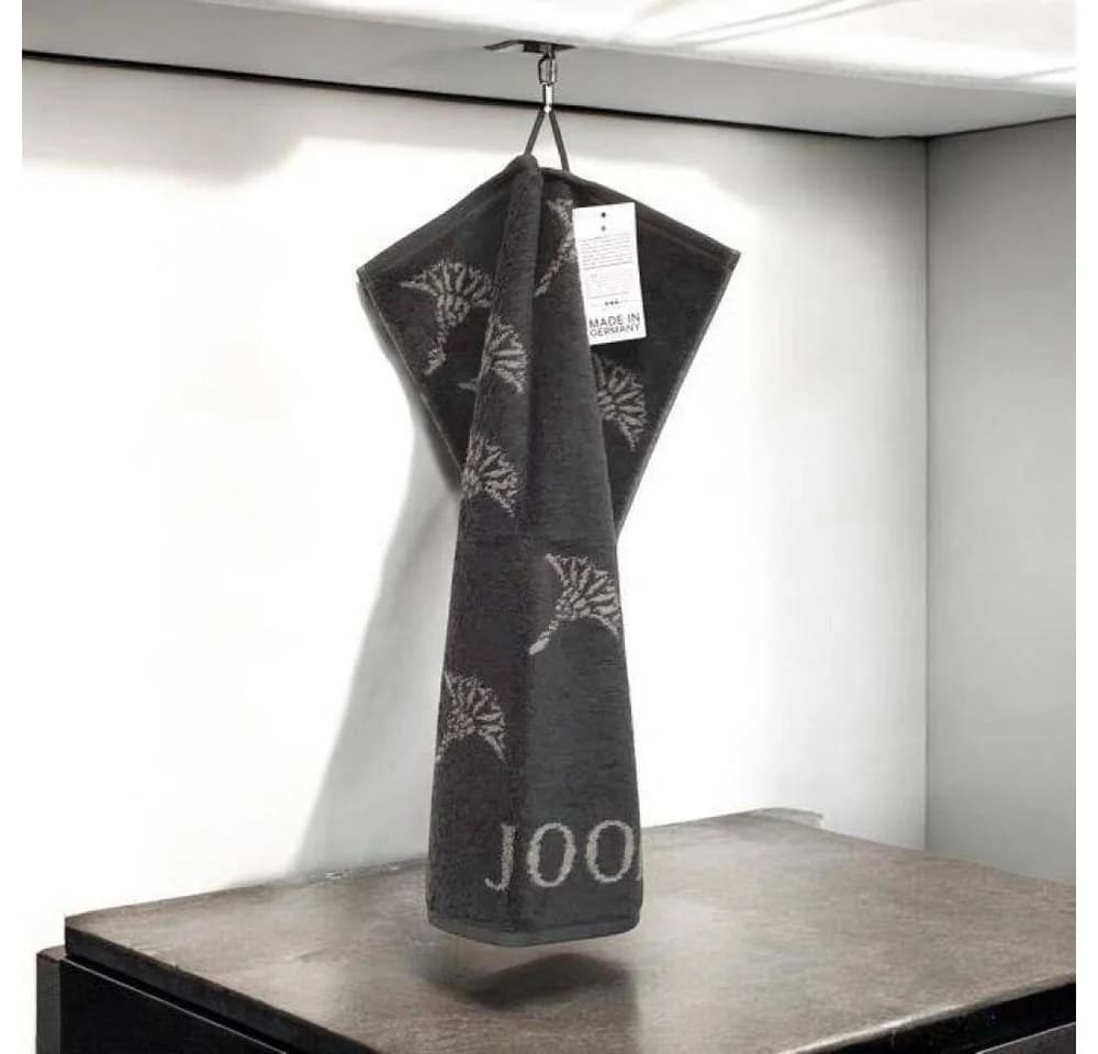 Joop! Gästetuch Move Faded Cornflower 1691 Anthrazit Baumwolle