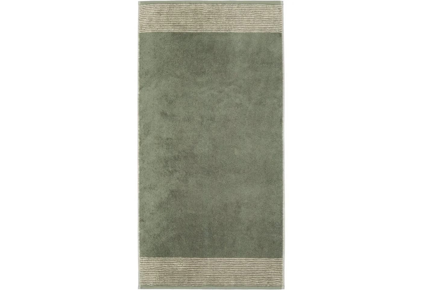 Cawö Handtuch Luxury Home Two-Tone 590 Grün 100% Baumwolle