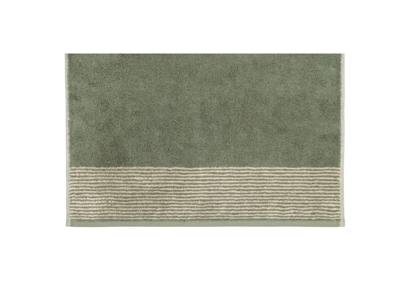 Cawö Handtuch Luxury Home Two-Tone 590 Grün 100% Baumwolle - Bild 3