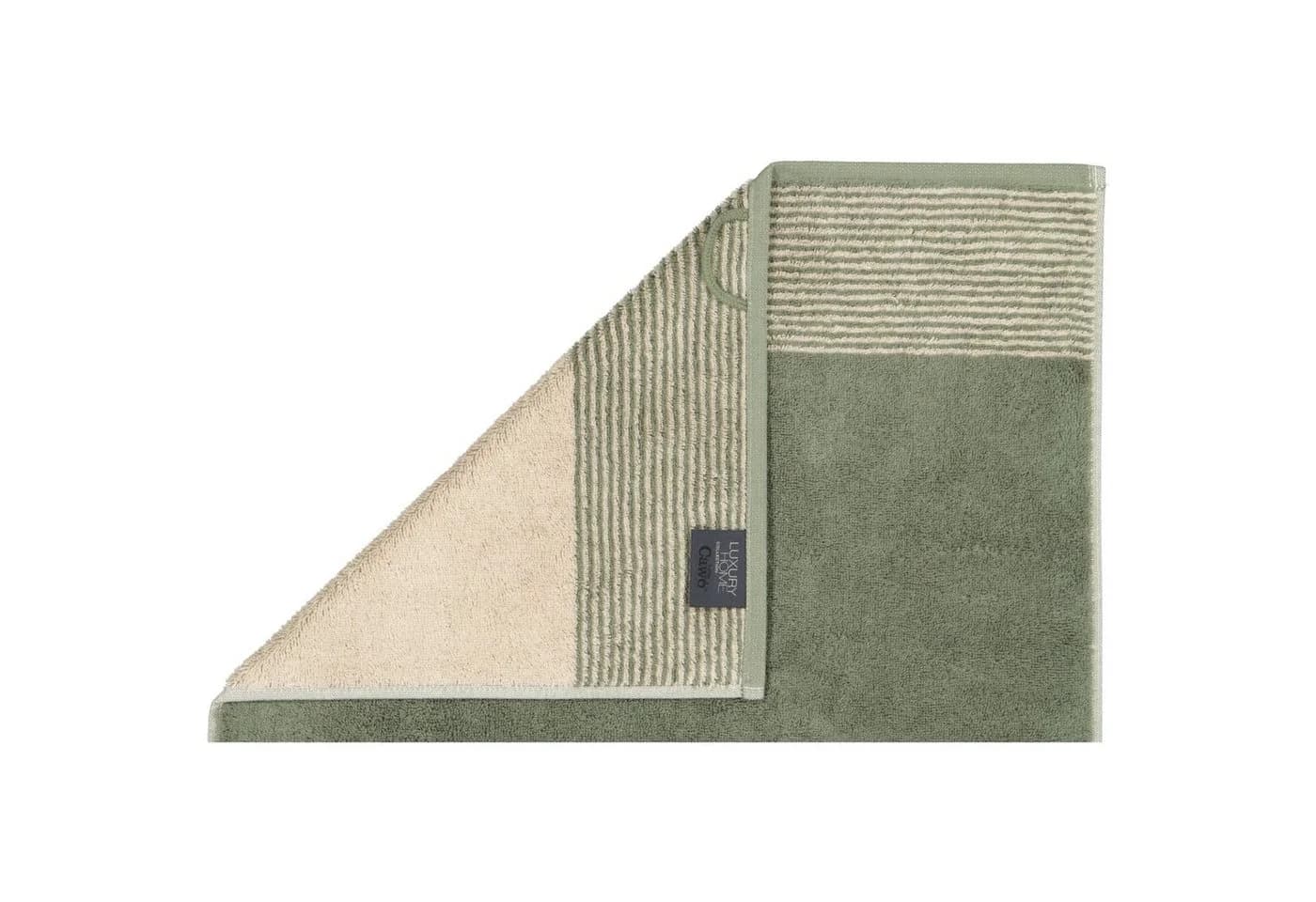 Cawö Handtuch Luxury Home Two-Tone 590 Grün 100% Baumwolle - Bild 4