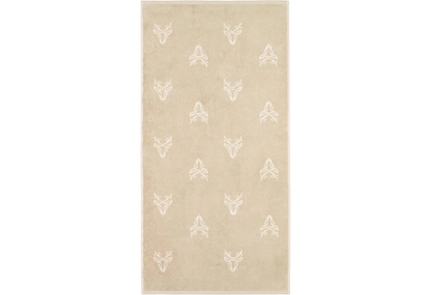 Cawö Handtuch Alpenchic Edition Allover 100% Baumwolle Beige
