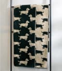 Cawö Duschtuch We Love Dogs Dackel Schwarz Beige Bild 1