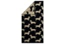 Cawö Duschtuch We Love Dogs Dackel Schwarz Beige Bild 2
