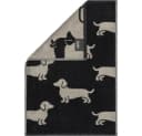 Cawö Handtuch We Love Dogs 6246 Schwarz-Beige 100% Baumwolle Bild 2