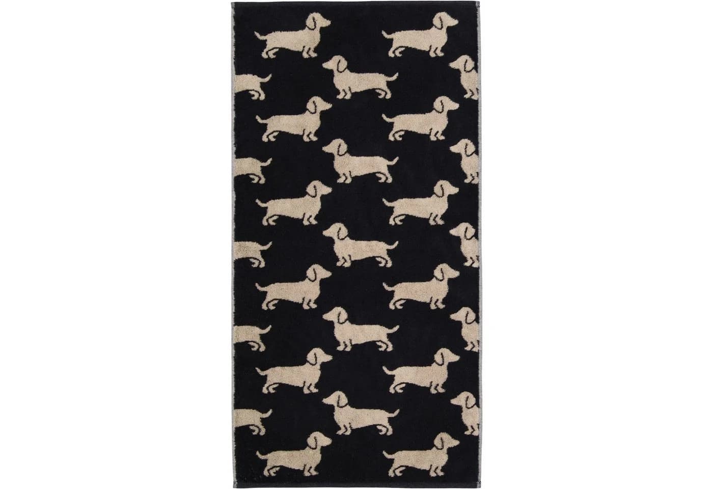 Cawö Handtuch We Love Dogs 6246 Schwarz-Beige 100% Baumwolle - Bild 5
