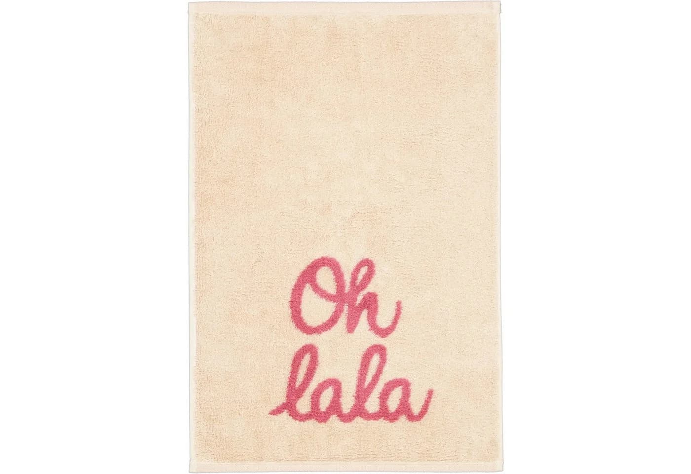 Gästetuch Oh lala Rosa Baumwolle