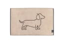 Cawö Badematte We Love Dogs Dackel Schwarz Beige 100% Baumwolle Bild 1