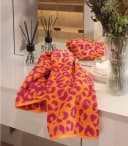 Duschtuch TWO-TONE LEO Pink Rosa Bild 1
