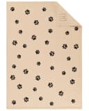 Cawö Home Geschirrtuch WE LOVE DOGS Paws Baumwolle Beige/Schwarz Bild 2