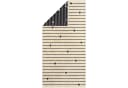 Cawö Duschtuch Heart Beats Line Frottee Schwarz 70x140 cm Bild 1