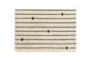 Cawö Duschtuch Heart Beats Line Frottee Schwarz 70x140 cm Bild 2