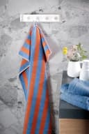 Cawö Handtuch Bold Streifen blau/terra 100% Baumwolle Bild 1