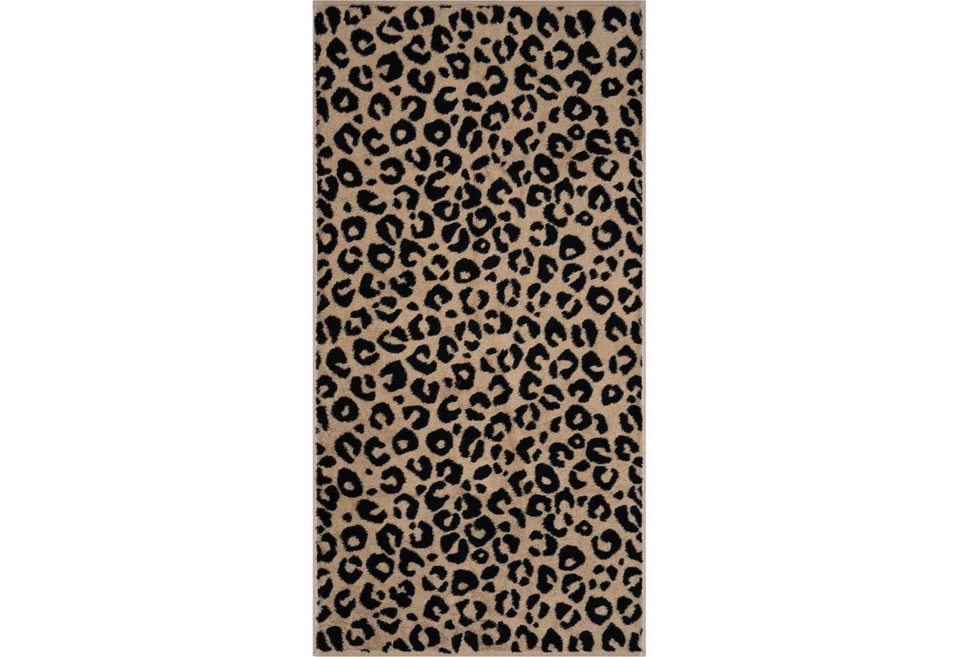 Cawö Handtuch Leo 540 100% Baumwolle Beige Leoparden-Design - Bild 2