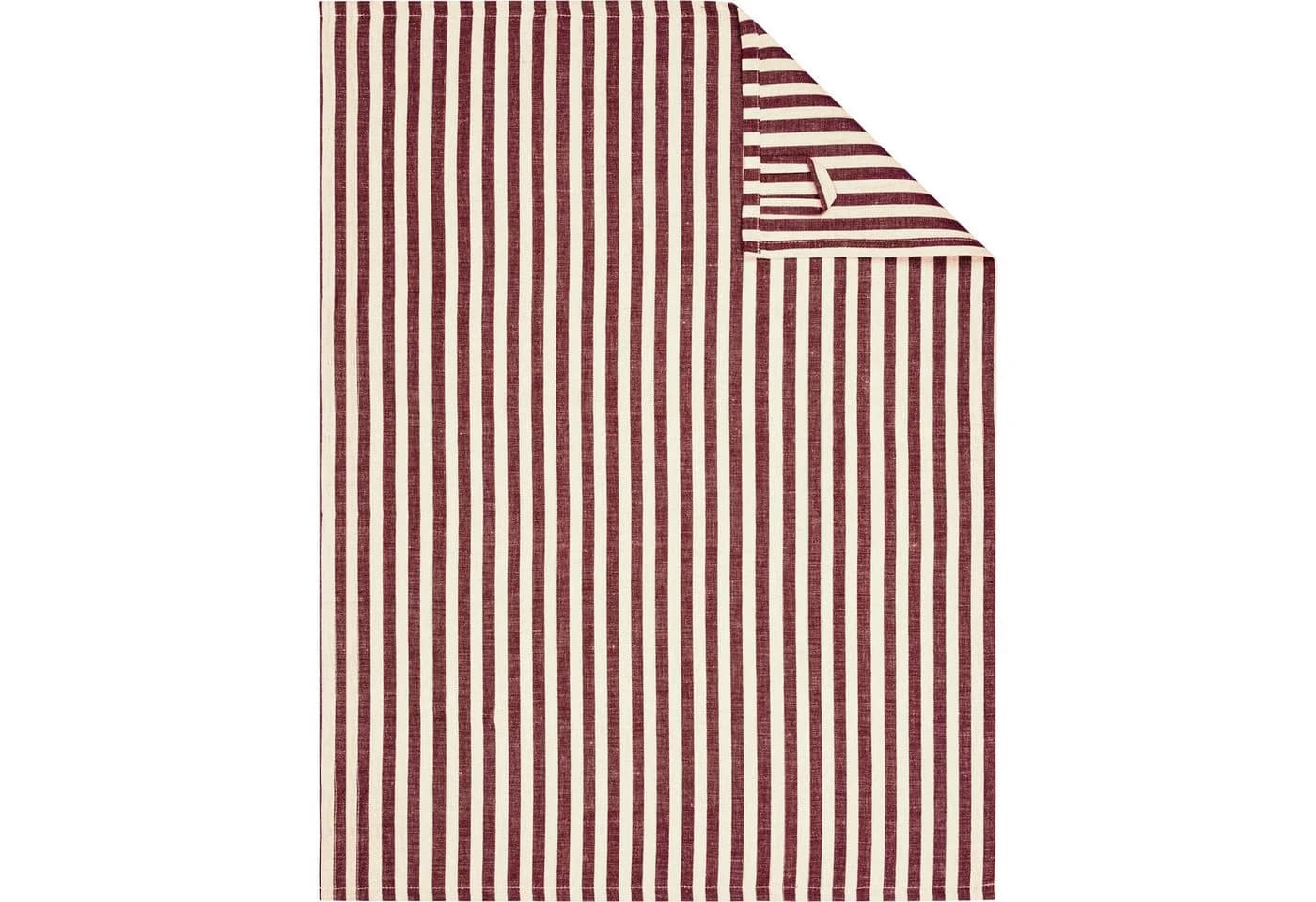 Cawö Home Geschirrtuch Linen Classics Streifen 537 Rot - Bild 2
