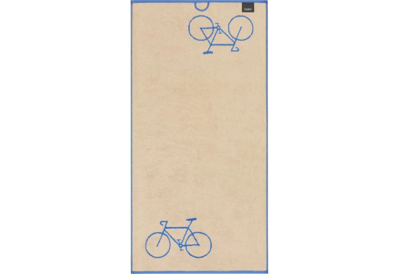 Cawö Handtuch VELO EDITION Fahrrad Blau 100% Baumwolle
