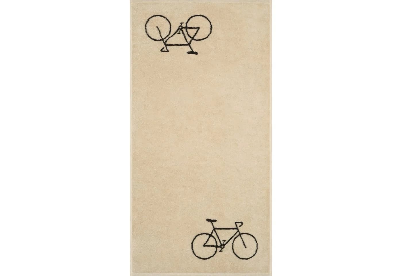 Cawö Handtuch VELO EDITION Fahrrad Beige 100% Baumwolle - Bild 2