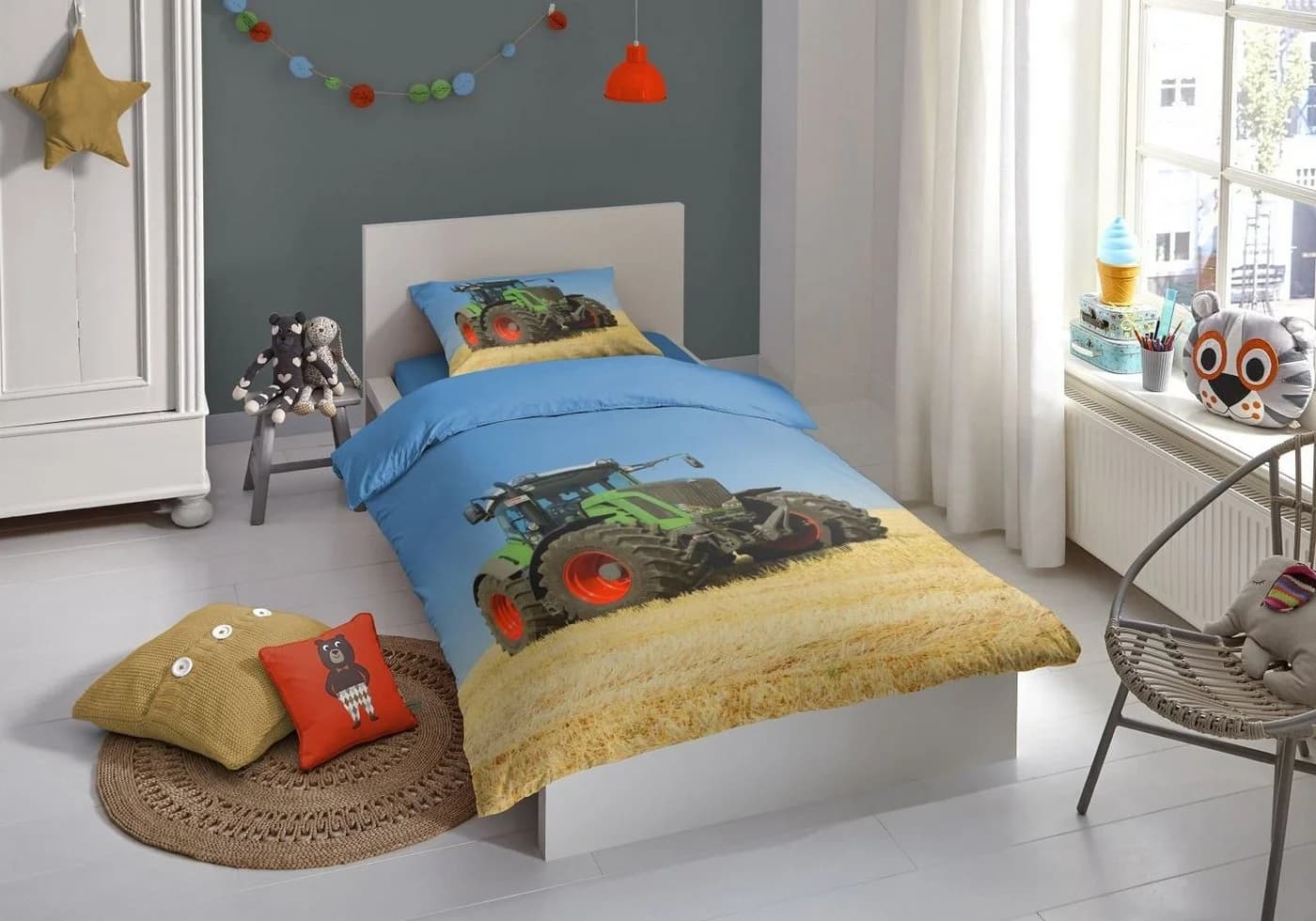 soma Bettwäsche Kinder Traktor 2-teilig 135x200 cm - Bild 4