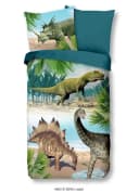 soma Kinderbettwäsche Dino Grün Blau 135x200cm Bild 2