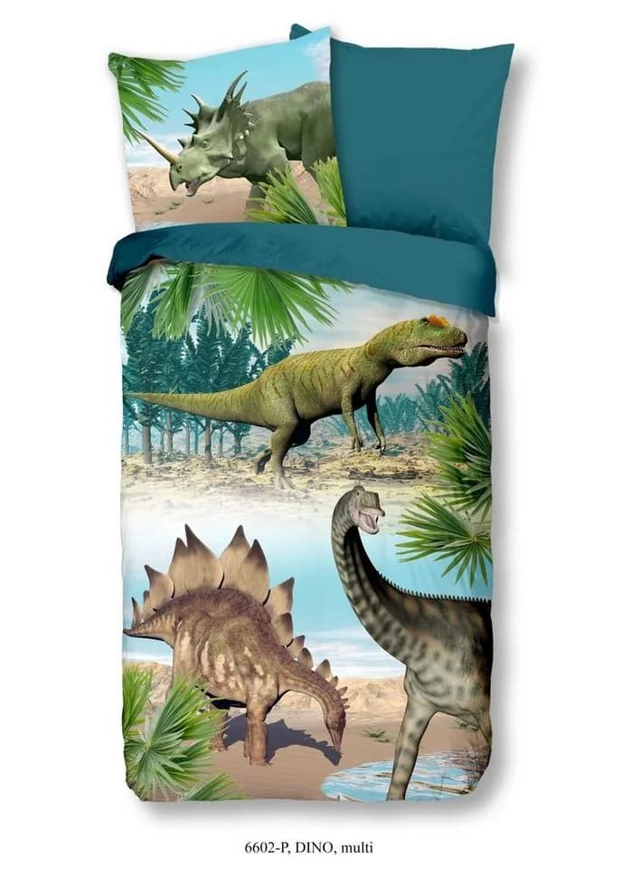 soma Kinderbettwäsche Dino Grün Blau 135x200cm - Bild 2