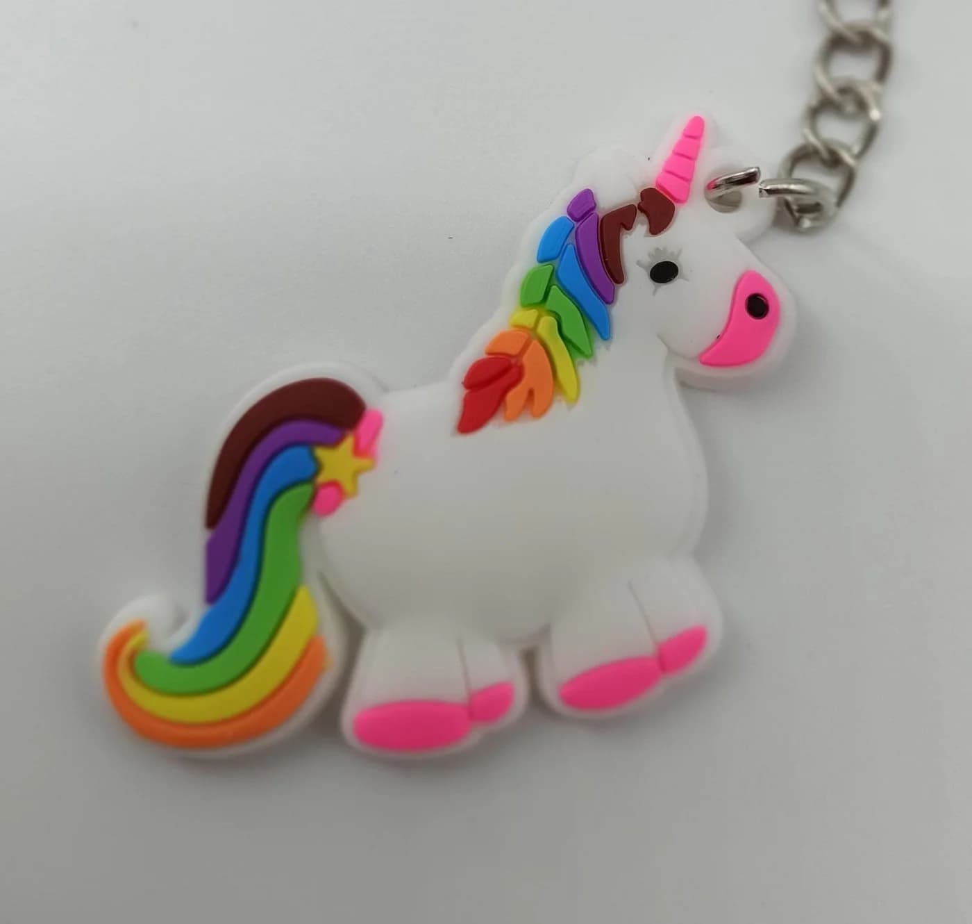 soma Fidget-Gadget Schlüsselanhänger Mini Einhorn Silikon