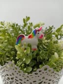 soma Fidget-Gadget Schlüsselanhänger Mini Einhorn Silikon Bild 3