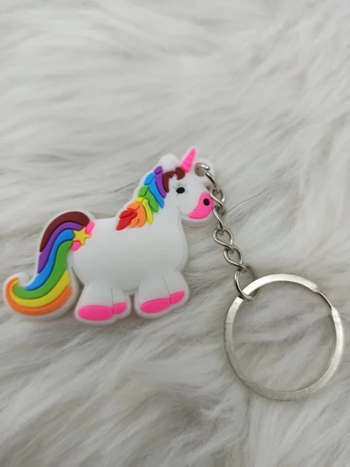 soma Fidget-Gadget Schlüsselanhänger Mini Einhorn Silikon - Bild 4