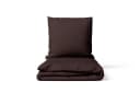 Soma Bettwäsche Set Renforcé 135x200 Baumwolle uni braun Bild 4