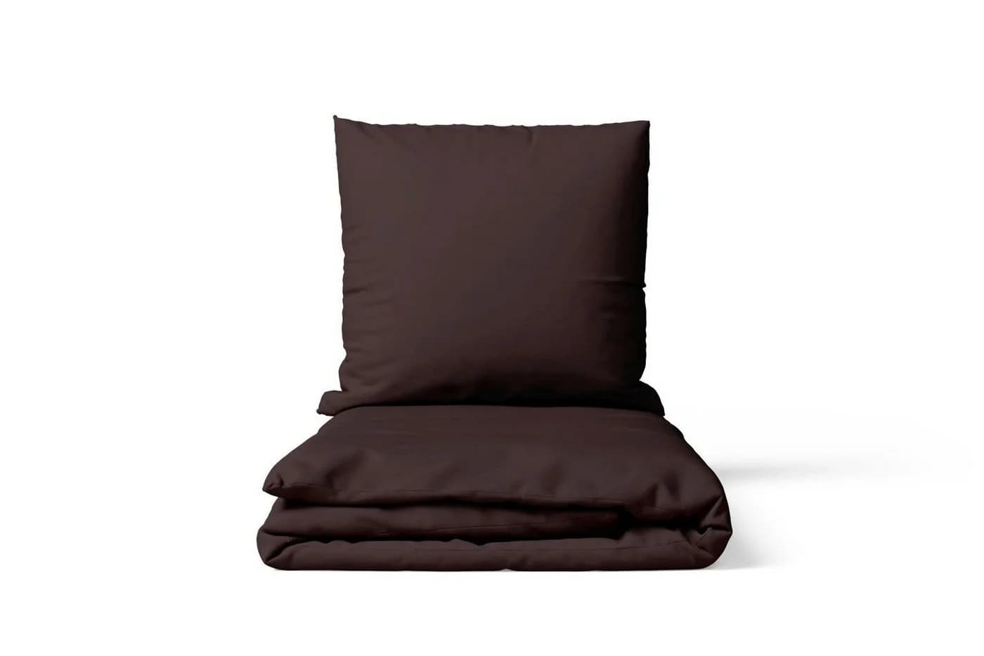 Soma Bettwäsche Set Renforcé 135x200 Baumwolle uni braun - Bild 4