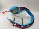 soma Kuscheltier Plüschschlange XXL Blau Pink Glitzer Super Weich Bild 1