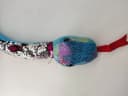 soma Kuscheltier Plüschschlange XXL Blau Pink Glitzer Super Weich Bild 5