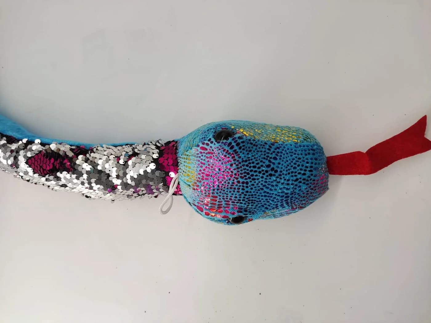 soma Kuscheltier Plüschschlange XXL Blau Pink Glitzer Super Weich - Bild 5