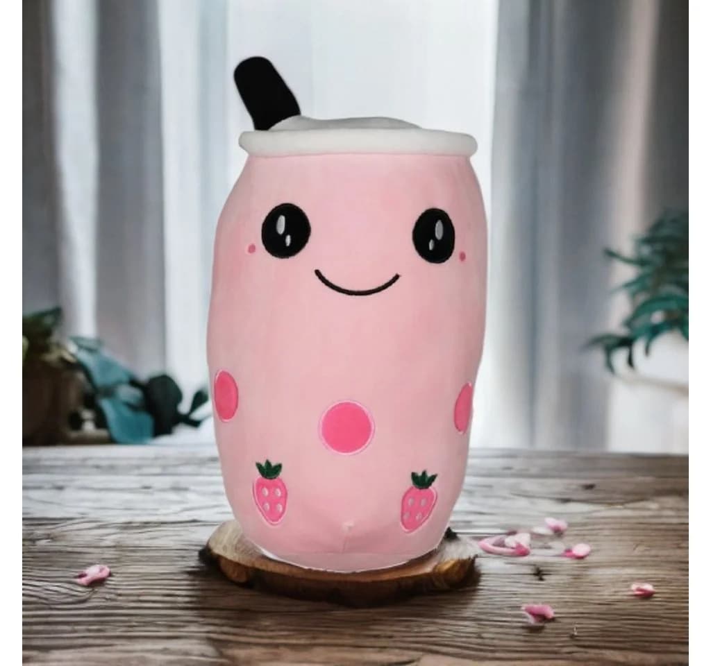 soma Bubble Tea Plüschtier Boba Kuscheltier 30 cm Rosa - Bild 3