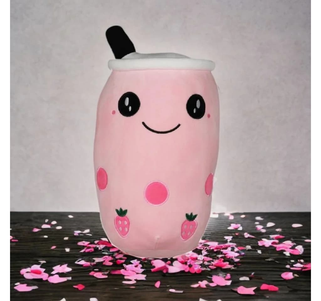 soma Bubble Tea Plüschtier Boba Kuscheltier 30 cm Rosa - Bild 4