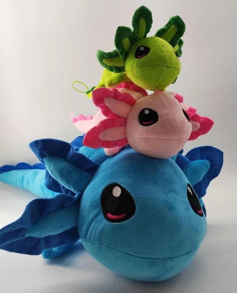 soma Axolotl Kuscheltier 40 cm Grün - Bild 3