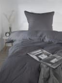 Soma Bettwäsche Set Musselin 135x200 Anthrazit Baumwolle Bild 1