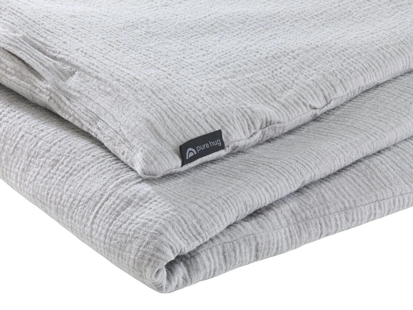 soma Bettwäsche Set Musselin 135x200 Grau Silber - Bild 3