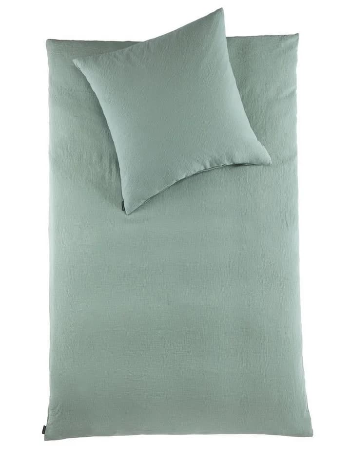 soma Bettwäsche Set Musselin 135x200 Baumwolle Pastell Matcha Grün - Bild 2